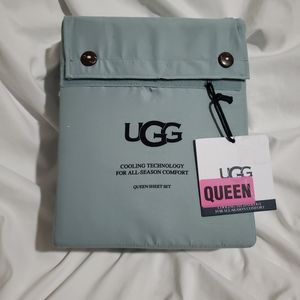 NWT UGG QUEEN SHEET SET "ALAHNA" COOLING TECHNOLOGY ALL-SEASON Succulent